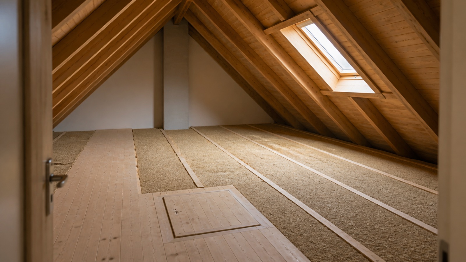 Dämmung der obersten Geschoßdecke in einem österreichischen Dachboden