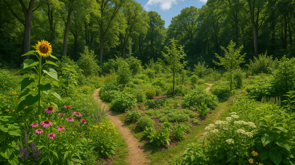 Titelbild zu „Sagenhafter Waldgarten in Wels: Ein grünes Wunder entsteht!“